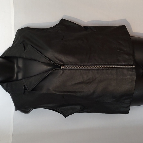 Bikers Dream Apparel Jackets & Blazers - Women's black leather biker vest by 'Bikers Dream Apparel'. Size L